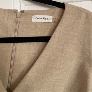 A line Calvin Klein dress.